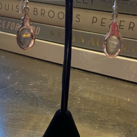 Labradorite sterling earrings - Picture 5 of 8